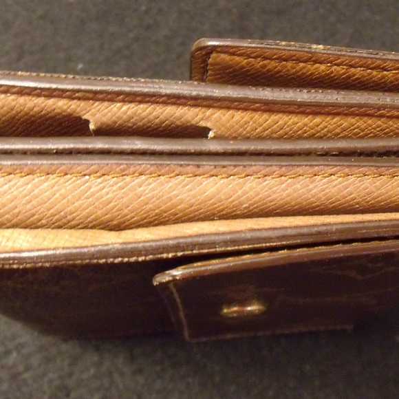 LOUIS VUITTON VINTAGE WOMEN'S BROWN MONOGRAM TRIFO - Picture 2 of 8